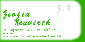 zsofia neuvirth business card